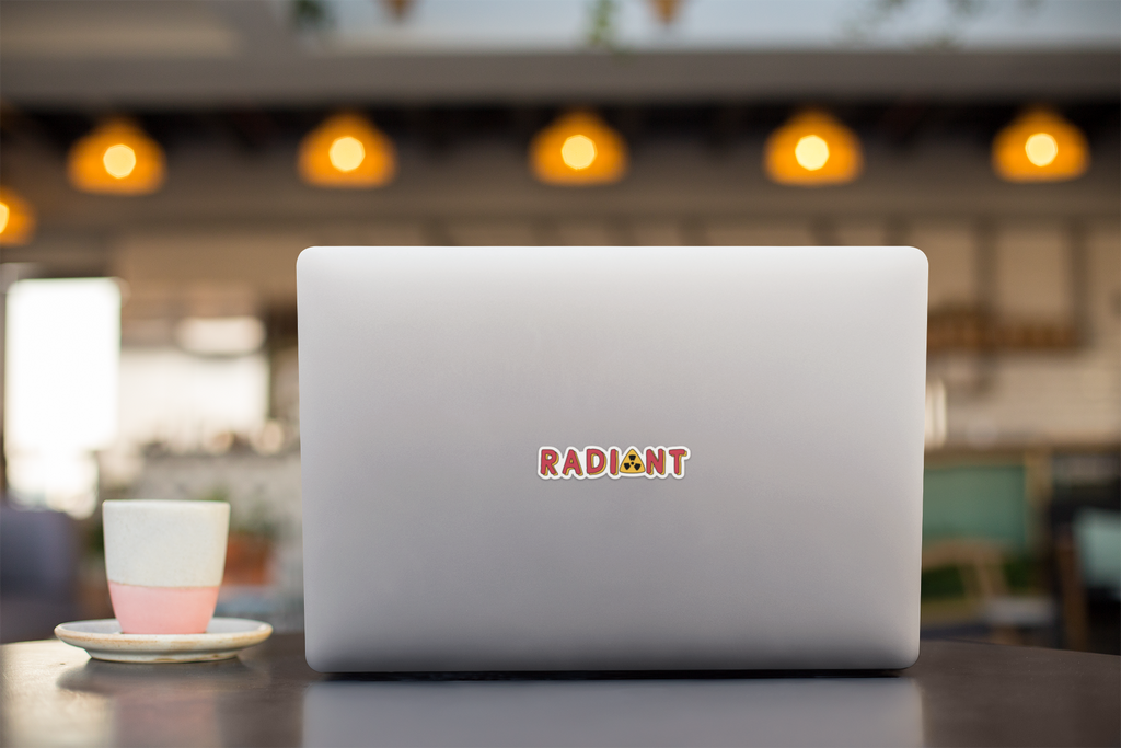 Radiant Cancer Treatment Radiation Vinyl Sticker by Five Dot Post