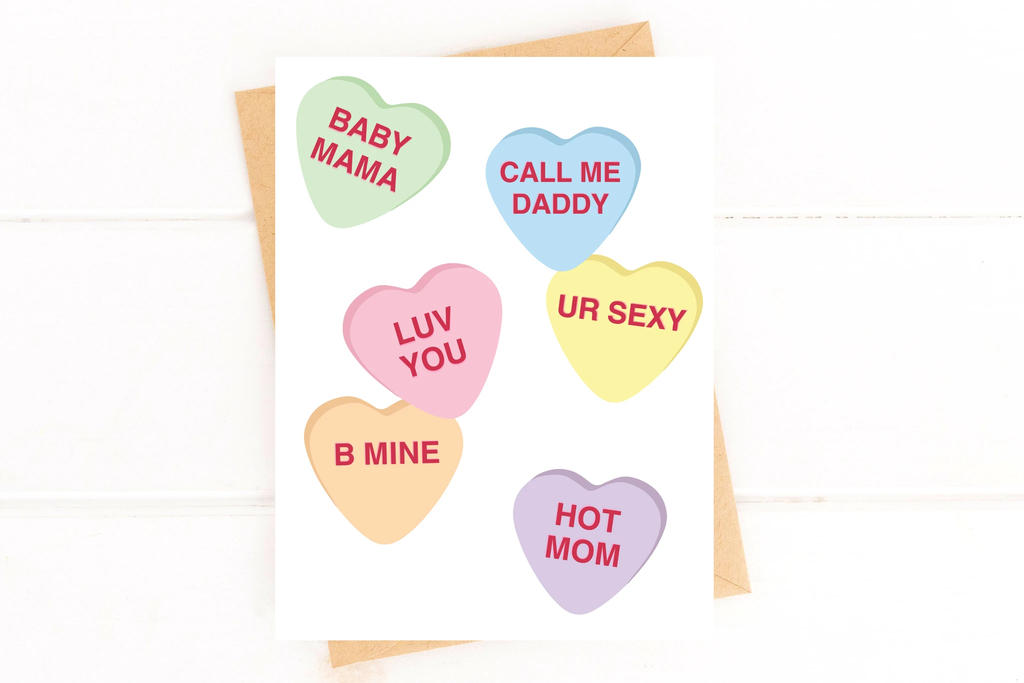 Hot Mom Funny Valentines Day Card for Parents Valentine for Girlfriend Card f by Five Dot Post