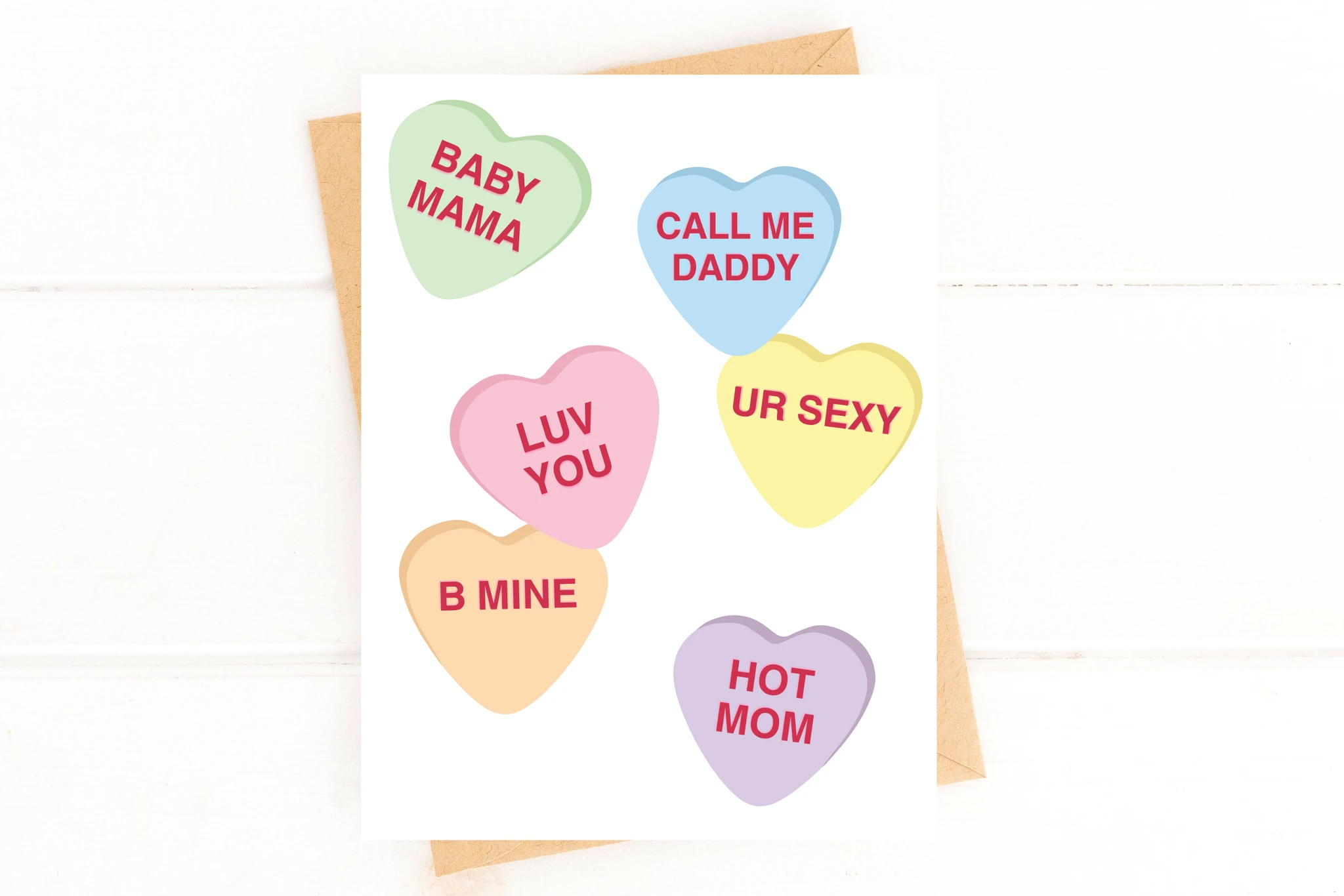 Hot Mom Funny Valentines Day Card for Parents Valentine for Girlfriend Card f by Five Dot Post