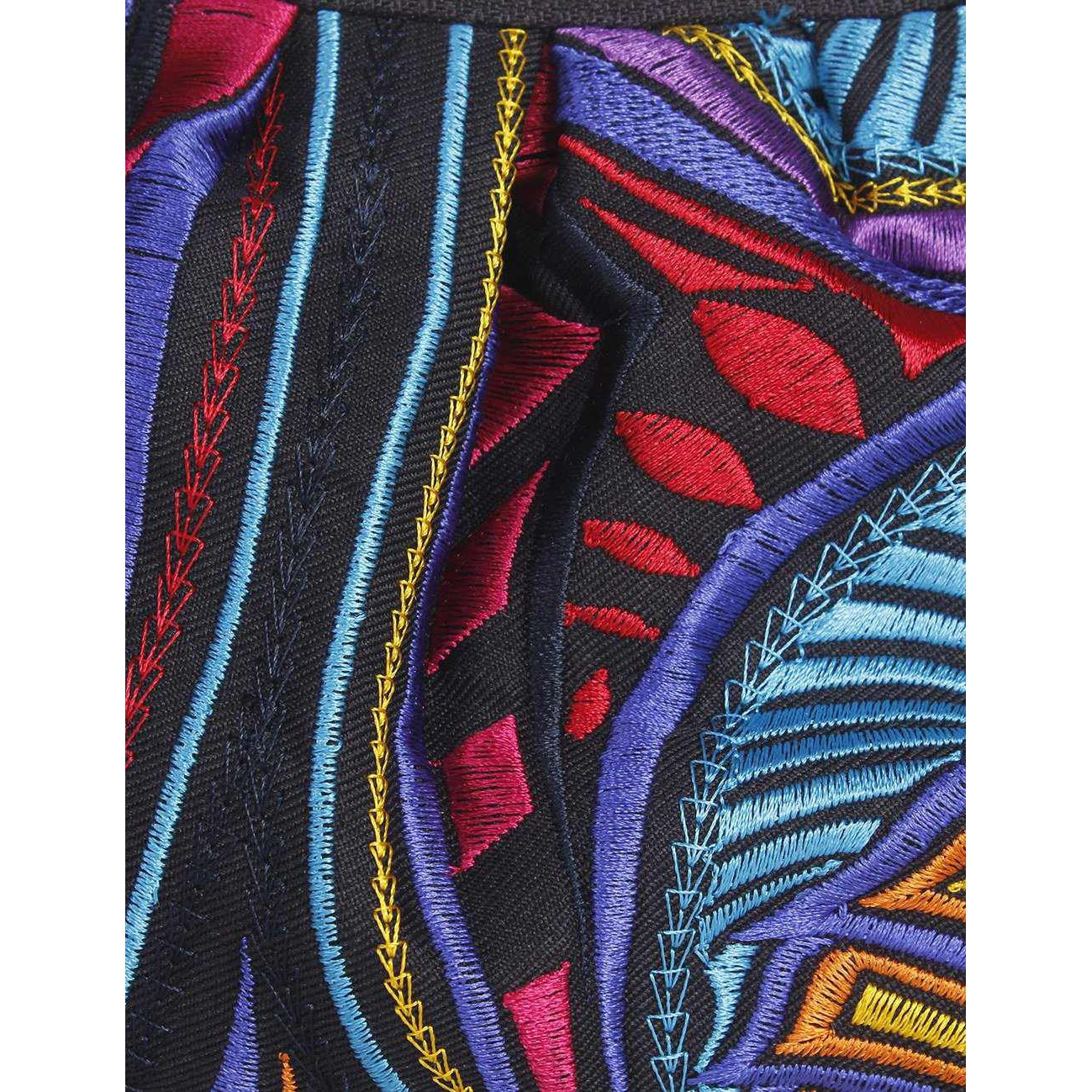 Tahj Small Embroidered Wristlet - Thailand