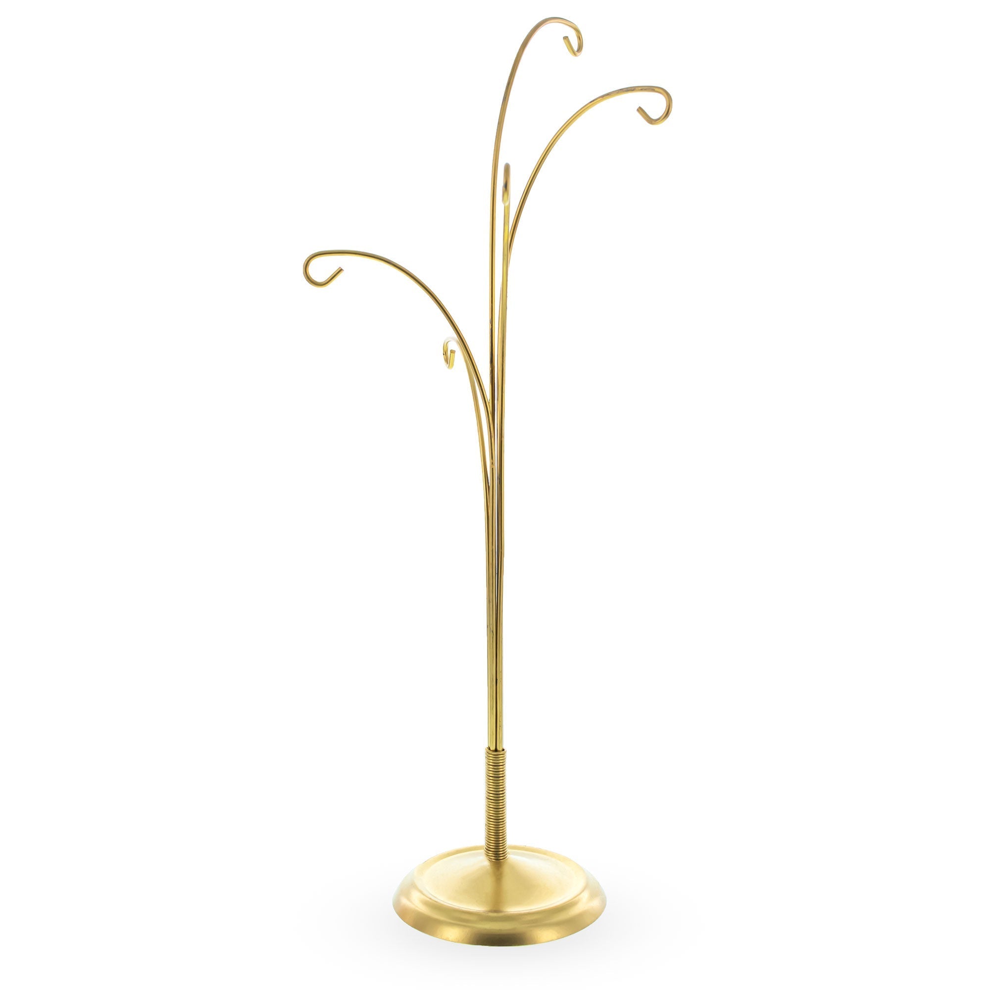 5-Arm Scroll Tree Branches Gold Metal Ornament Display Stand 14.5 Inches Ornament Stands La Vie Bien 5-Arm Scroll Tree Branches Gold Metal Ornament Display Stand 14.5 Inches