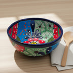 5" Colorful Talavera Bowl | Handmade Mexican Folk Dish Talavera Bowl La Vie Bien 5" Colorful Talavera Bowl | Handmade Mexican Folk Dish
