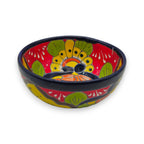 5" Colorful Talavera Bowl | Handmade Mexican Folk Dish Talavera Bowl La Vie Bien 5" Colorful Talavera Bowl | Handmade Mexican Folk Dish
