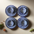 5-Piece Talavera Dinnerware Set | Blue & White Tableware for 1 Talavera Dinnerware Set La Vie Bien 5-Piece Talavera Dinnerware Set | Blue & White Tableware for 1