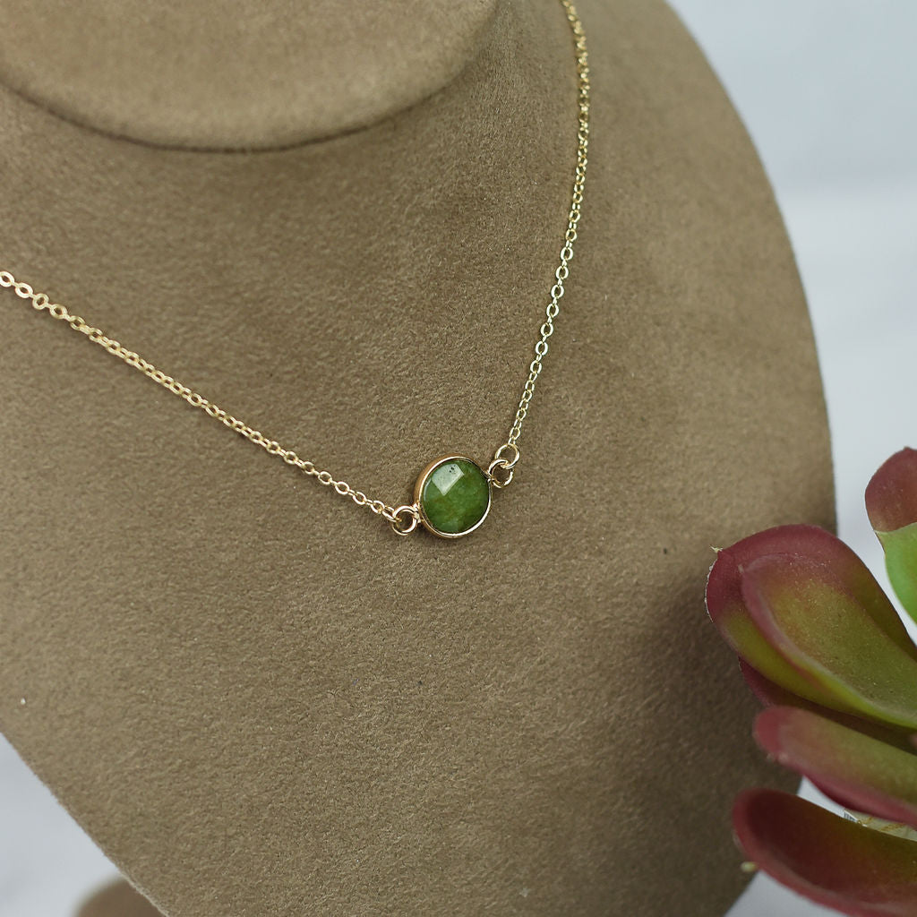Natalie Natural Stone Pendant Necklace