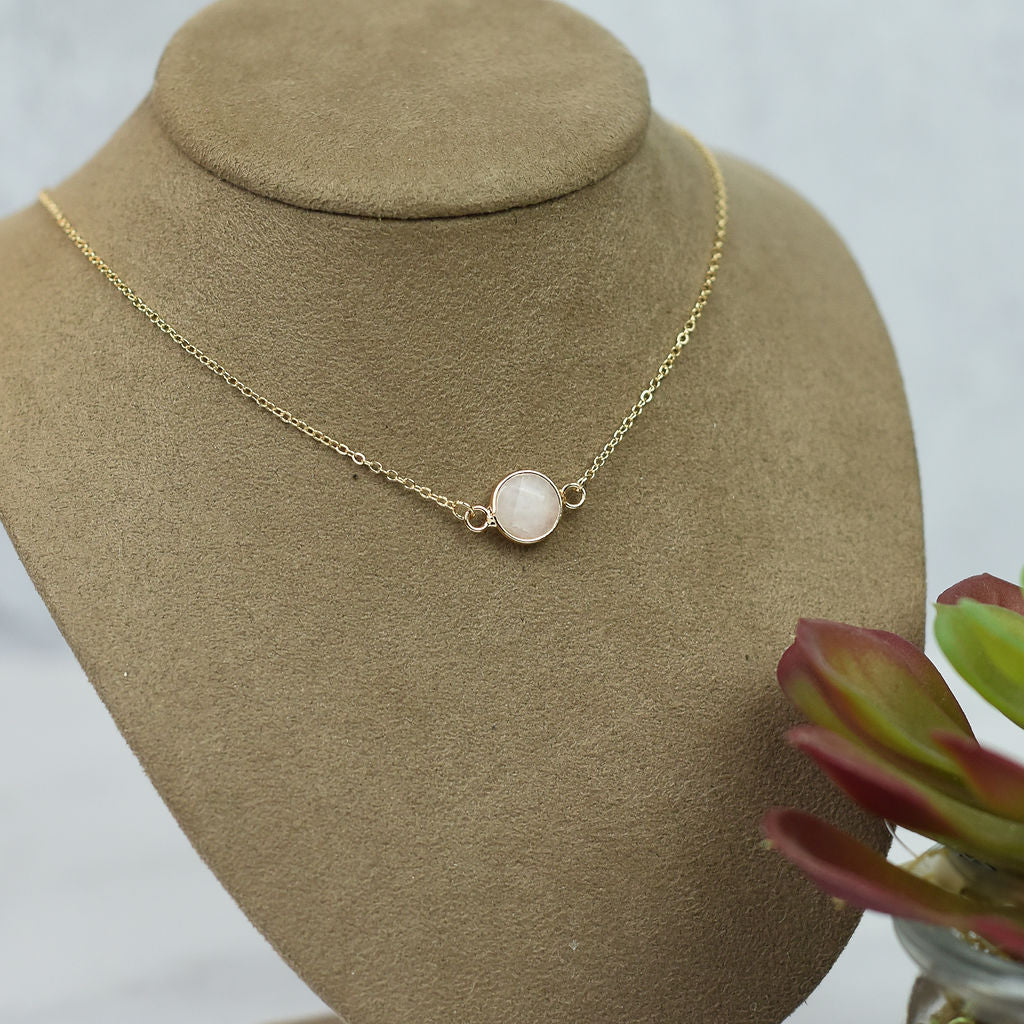 Natalie Natural Stone Pendant Necklace