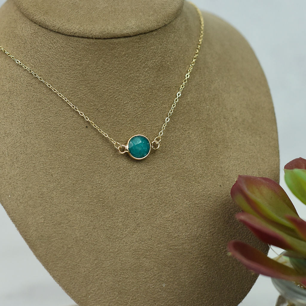 Natalie Natural Stone Pendant Necklace