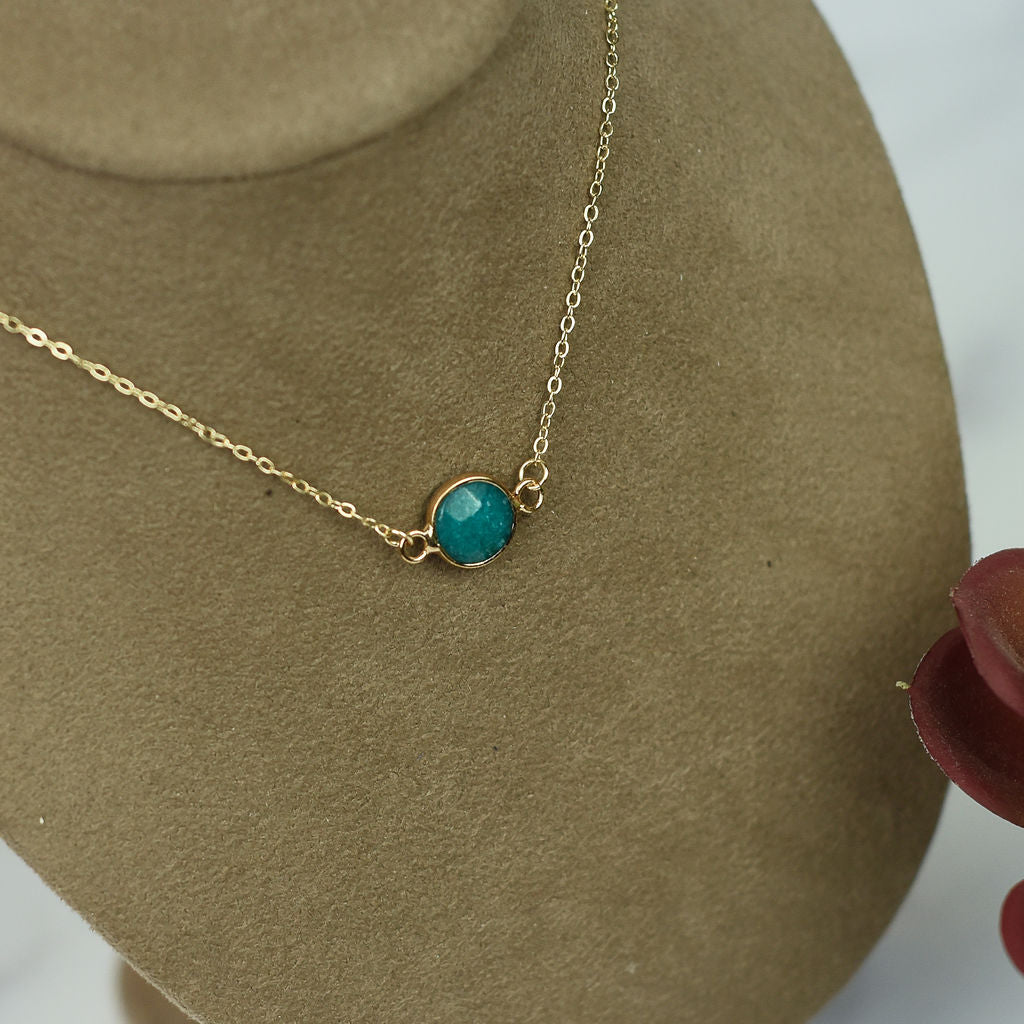 Natalie Natural Stone Pendant Necklace