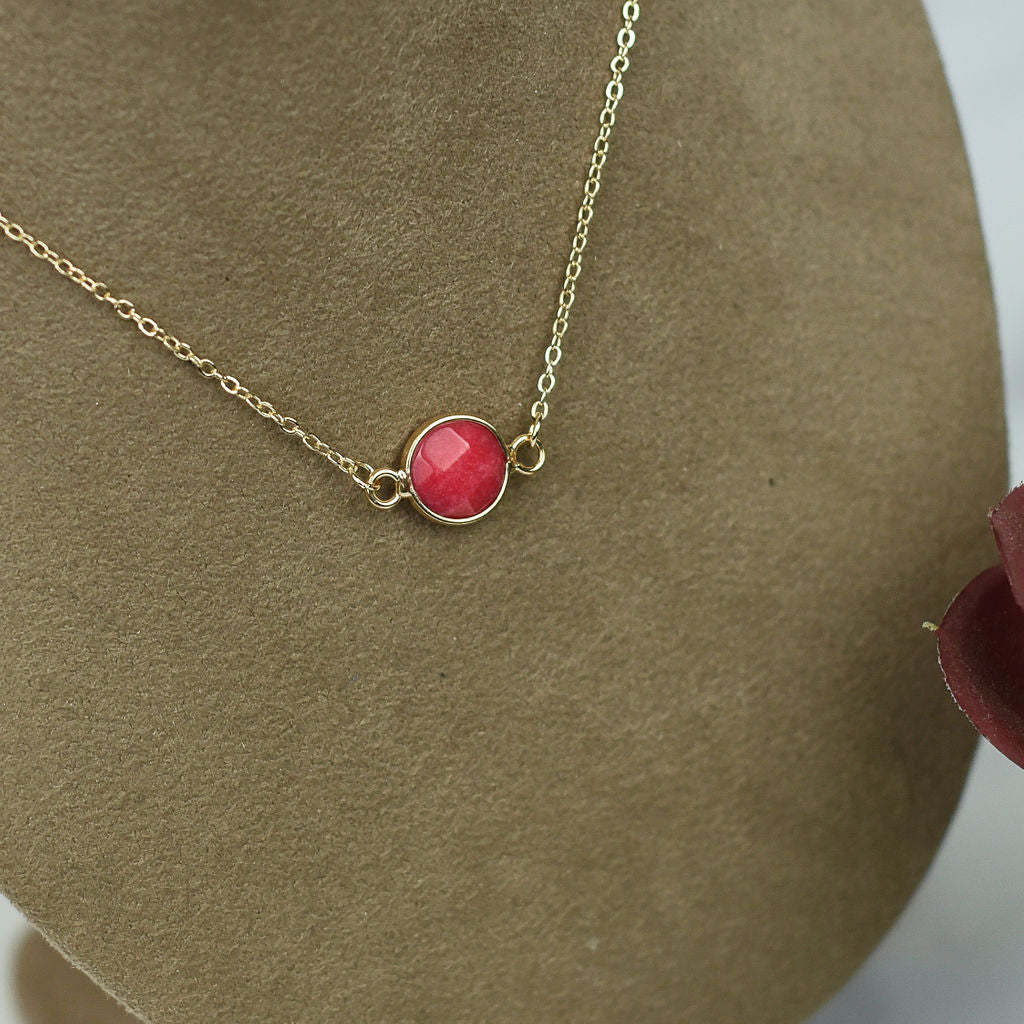 Natalie Natural Stone Pendant Necklace
