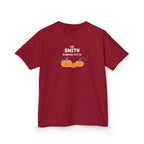 Custom Kids Family name Pumpkin Patch Tee, Personalized Fall Shirt for Family photos