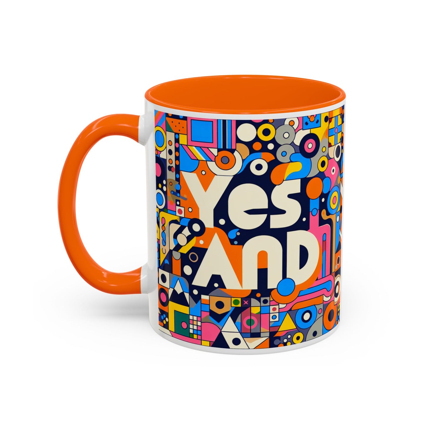 Oui, et une tasse à café avec accent d'improvisation (11, 15 oz)