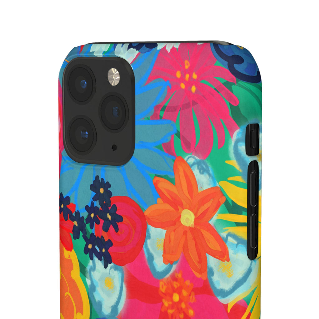 Bespattered Facade Bold Florals Snap Case