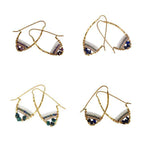 Stone Hoop Earth Collection Earrings