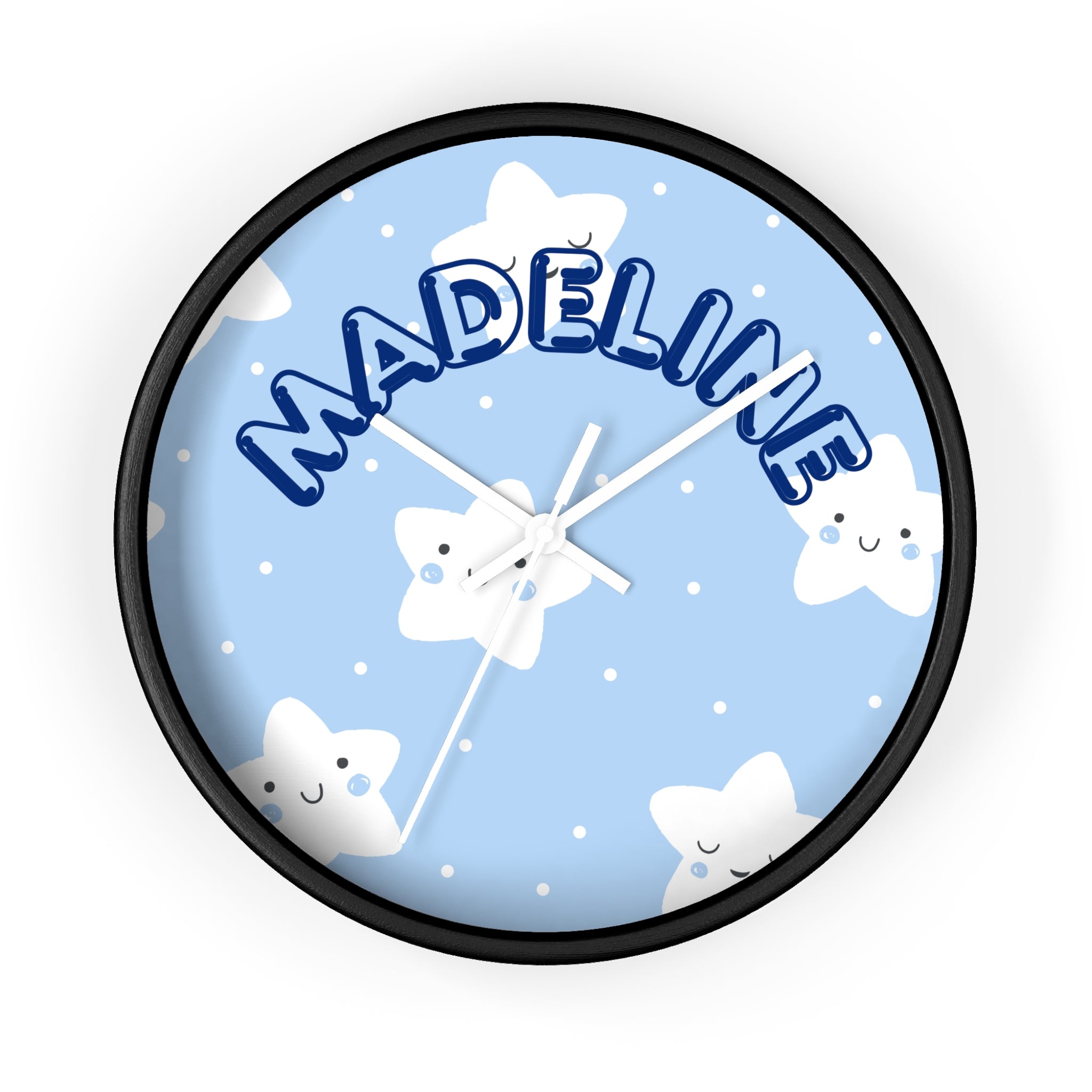 Customizable Kid's room name wall clock
