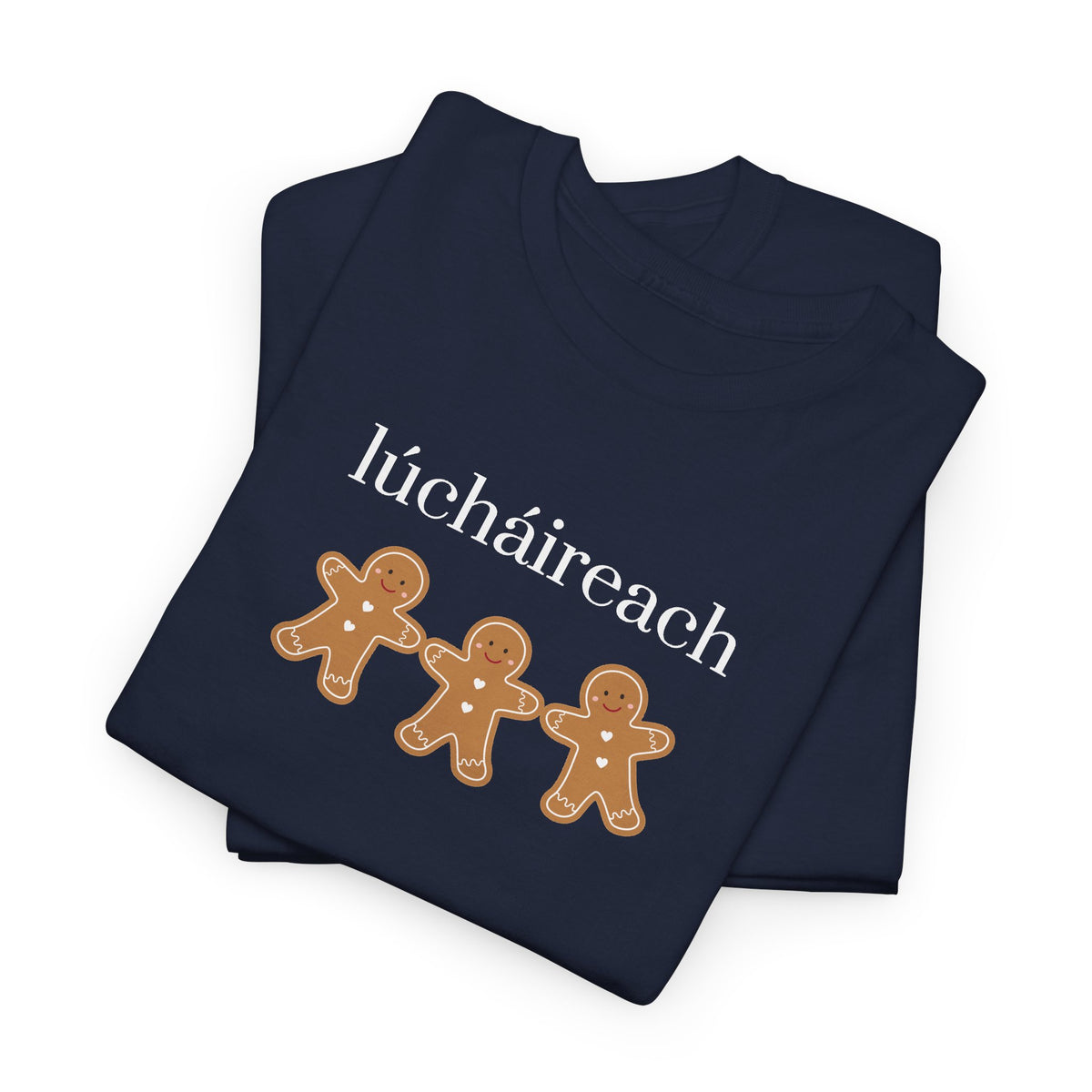 Irish Gingerbread Cookie Tee – “lúcháireach” cheerful Holiday Christmas Shirt