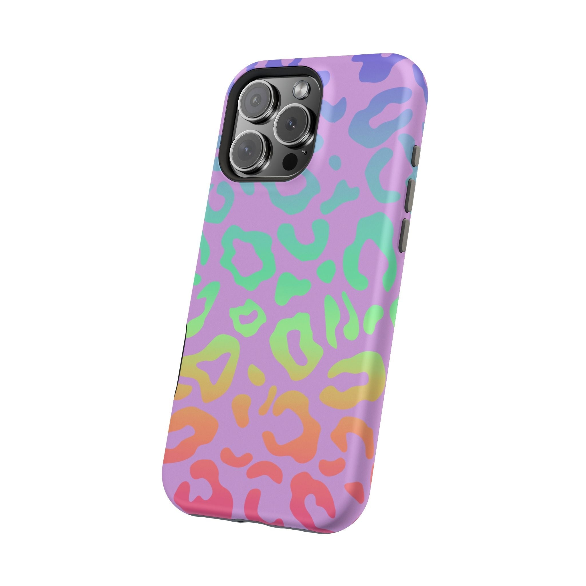 Bespattered Facade Rainbow Leopard MagSafe Tough Case
