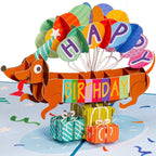 Birthday Dog Pop Up Card by Paper Love