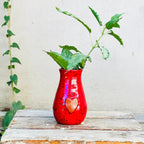 Calliope Heart Vase - Ladybug Red by Papillon Marketplace Online