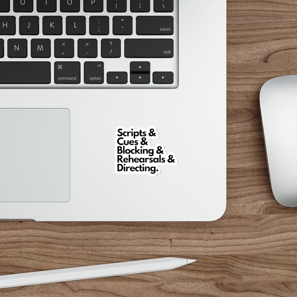 Theater Scripts & Cues Die-Cut Sticker