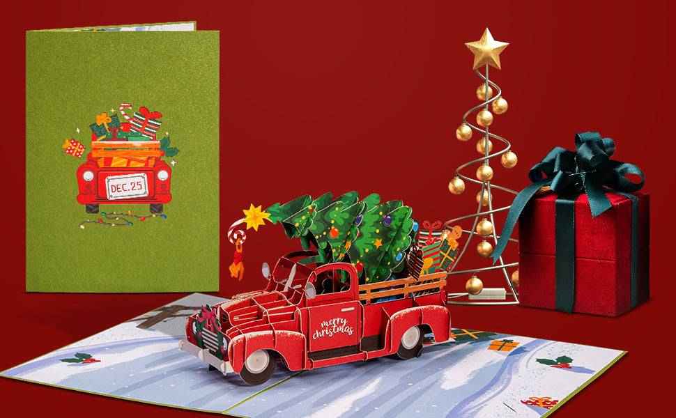 Christmas Car Pop Up Card