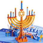 Hanukkah Menorah 3D Pop Up Card by Paper Love