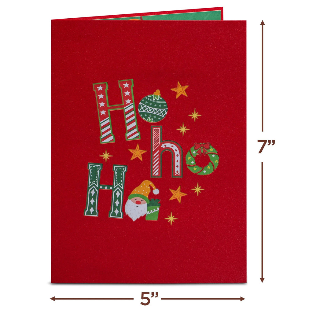 Ho Ho Ho Christmas Popup Card by Paper Love