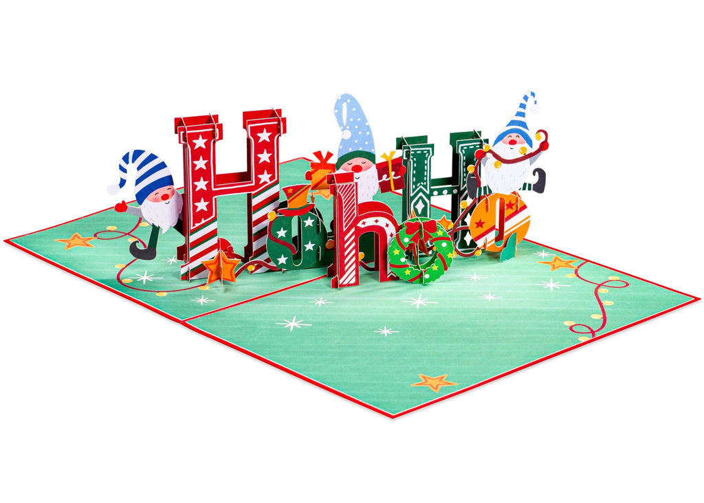Ho Ho Ho Christmas Popup Card by Paper Love
