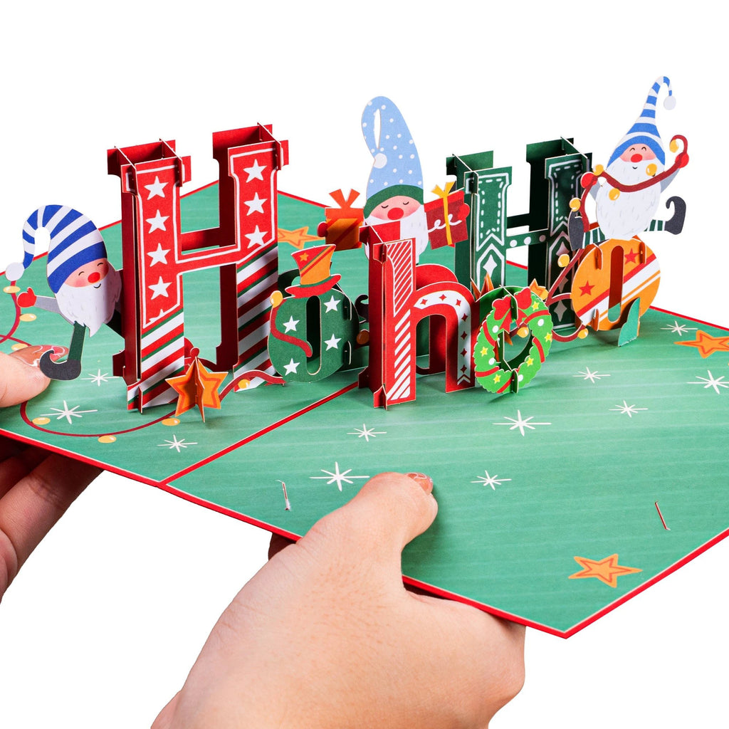 Ho Ho Ho Christmas Popup Card by Paper Love