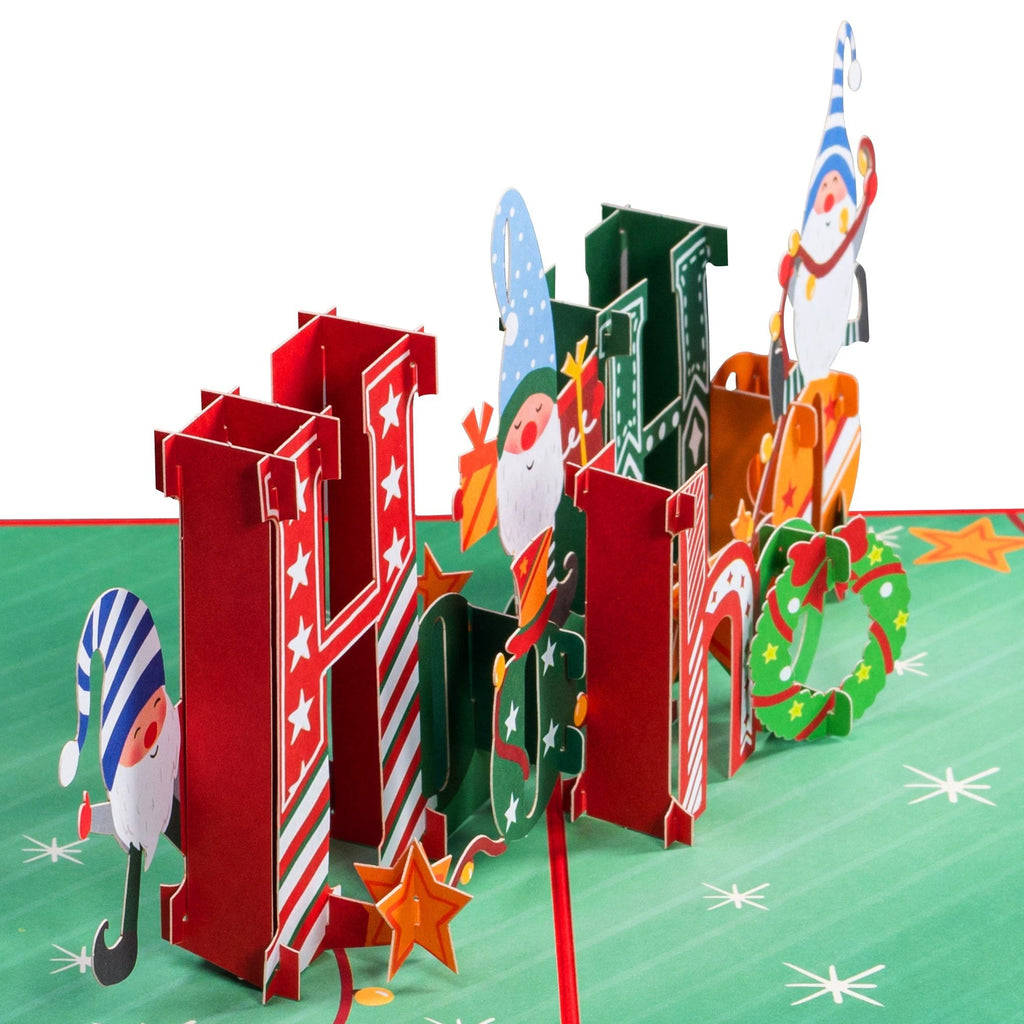 Ho Ho Ho Christmas Popup Card by Paper Love
