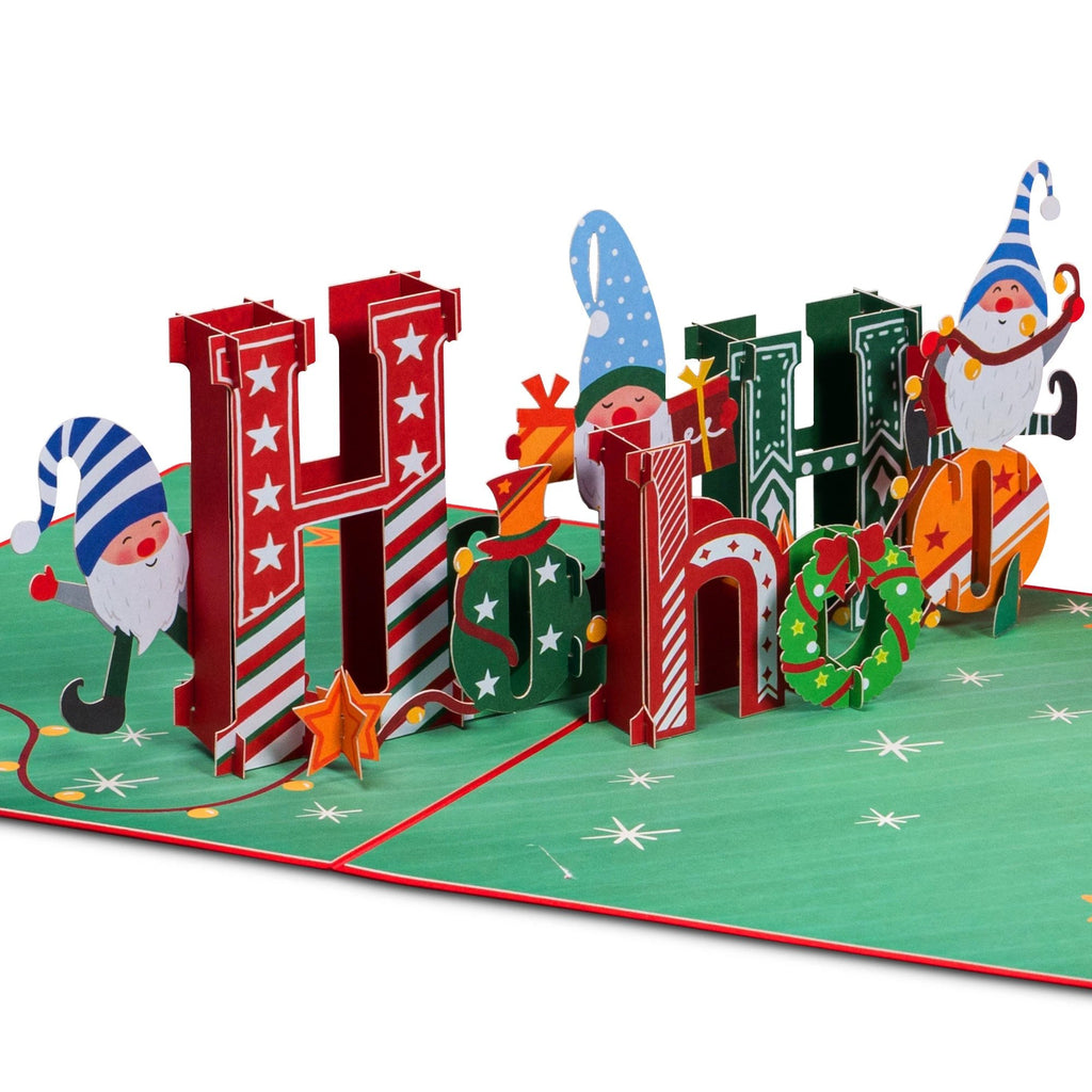 Ho Ho Ho Christmas Popup Card by Paper Love