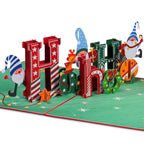 Ho Ho Ho Christmas Popup Card by Paper Love