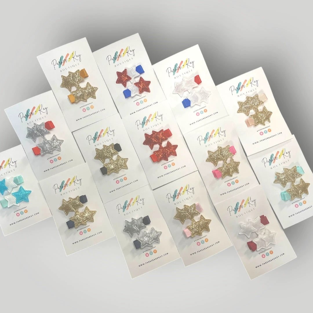 Twinkling Stars Hair Clips by Parker + Kay Creative