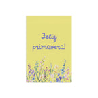 Feliz primavera floral Spring Garden Banner by Printify