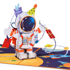 Happy Birthday Astronaut Pop Up Card by Paper Love