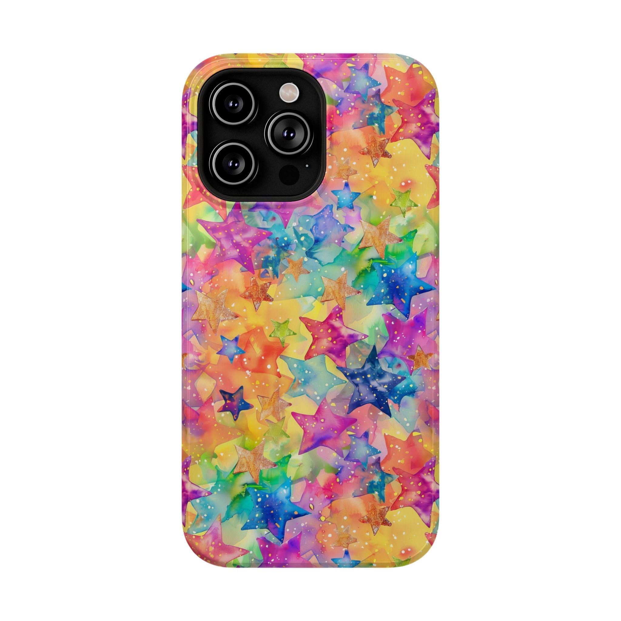 Bespattered Facade Rainbow Stars Impact-Resistant Case