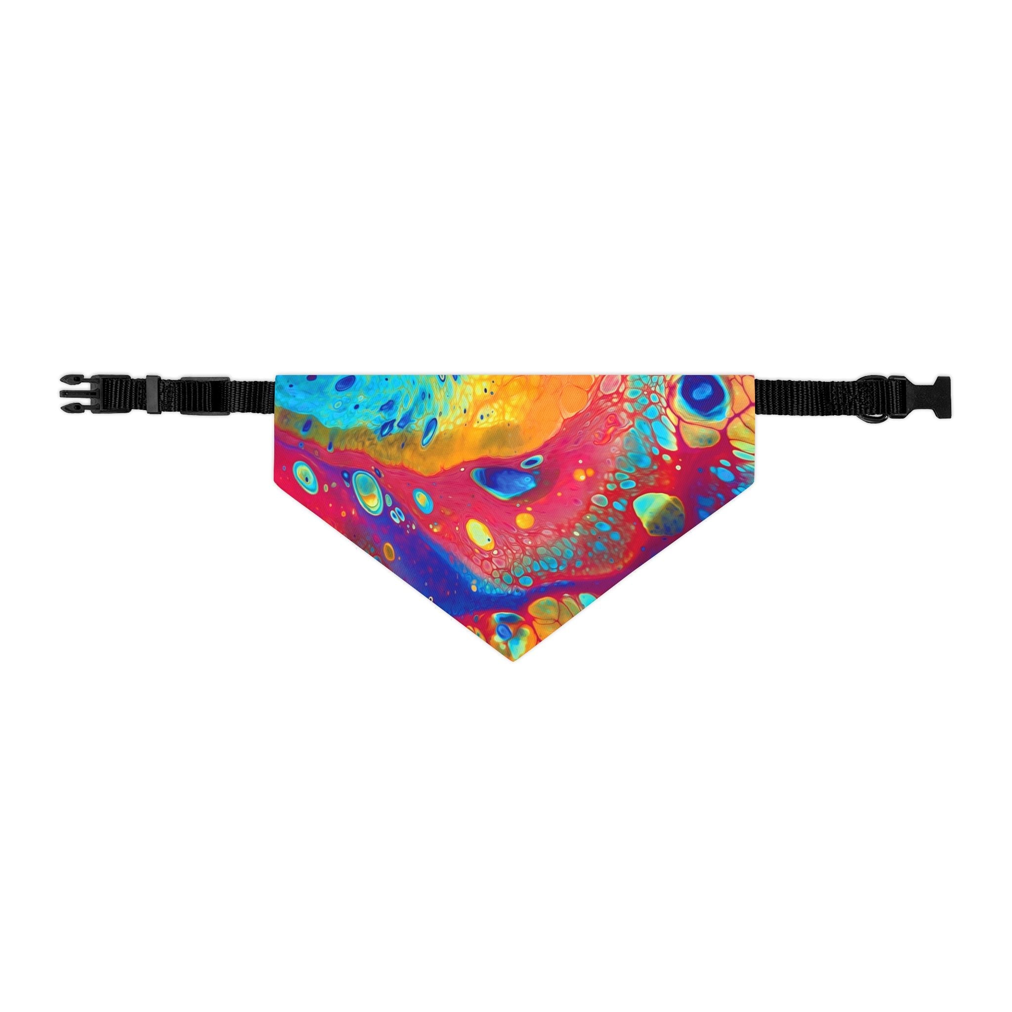 Bespattered Facade Rainbow Galaxy Pet Bandana Collar