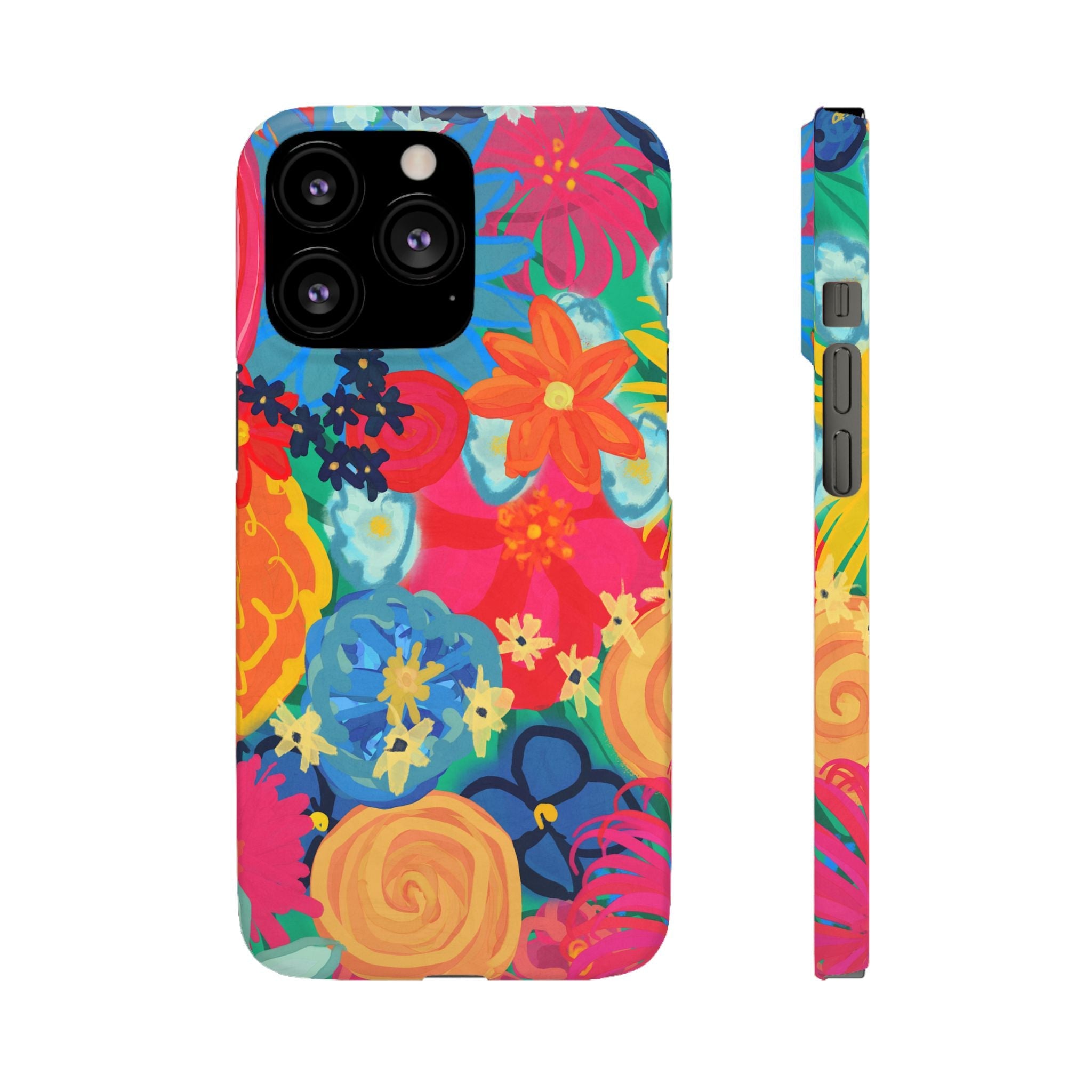 Bespattered Facade Bold Florals Snap Case