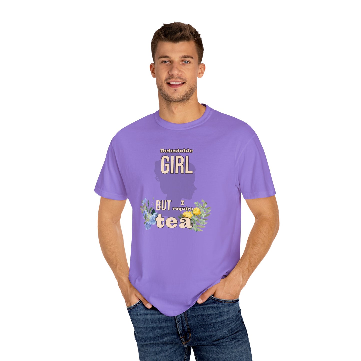Detestable Girl but I require tea Oscar Wilde Quote T-Shirt, Importance of Being Earnest