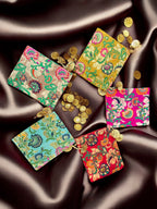 Banarasi Silk Potli, Set of 5