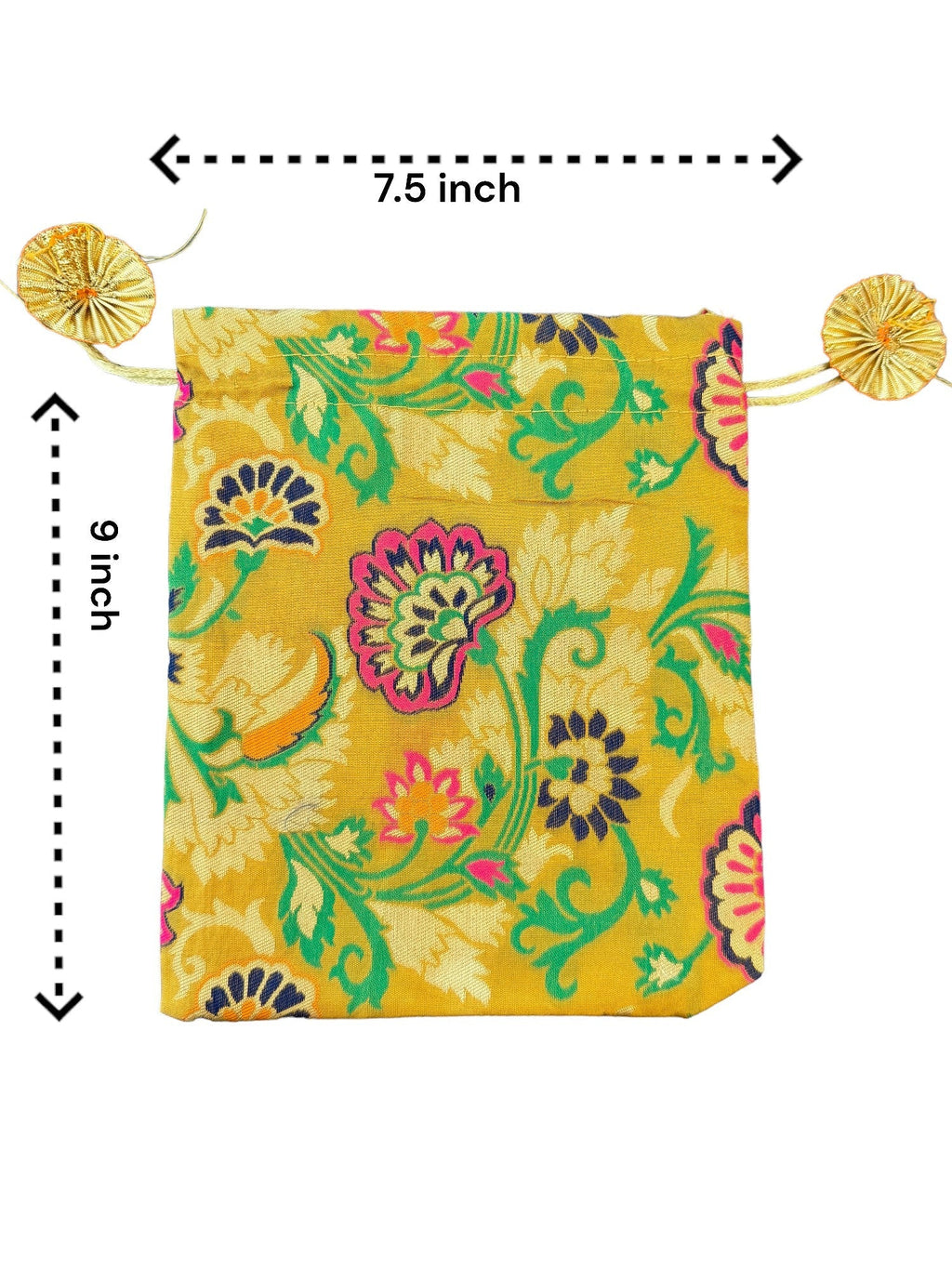 Banarasi Silk Potli, Set of 5