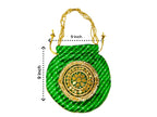 Lehariya with Gota Patti work Potli Bag