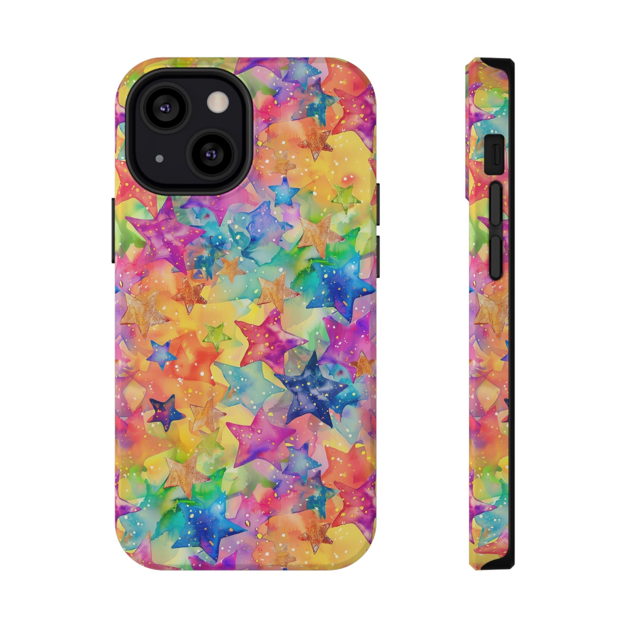 Bespattered Facade Rainbow Stars Impact-Resistant Case
