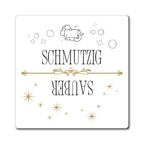 Schmutzig Sauber Refrigerator Magnet, German Clean/Dirty Dish Indicator by Printify