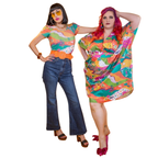 Luscious Landscape Tulip Sleeve Tee in Brilliant Emerald by Blue Platypus Clothing