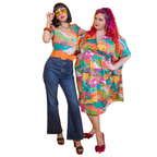 Luscious Landscape Tulip Sleeve Tee in Brilliant Emerald by Blue Platypus Clothing