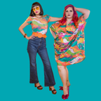 Luscious Landscape Tulip Sleeve Tee in Brilliant Emerald by Blue Platypus Clothing