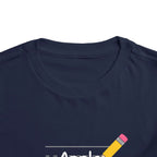 Apple Pencil Toddler Tee Shirt by Printify