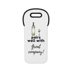 Pairs well with Great Company Wine Tote Bag by Printify