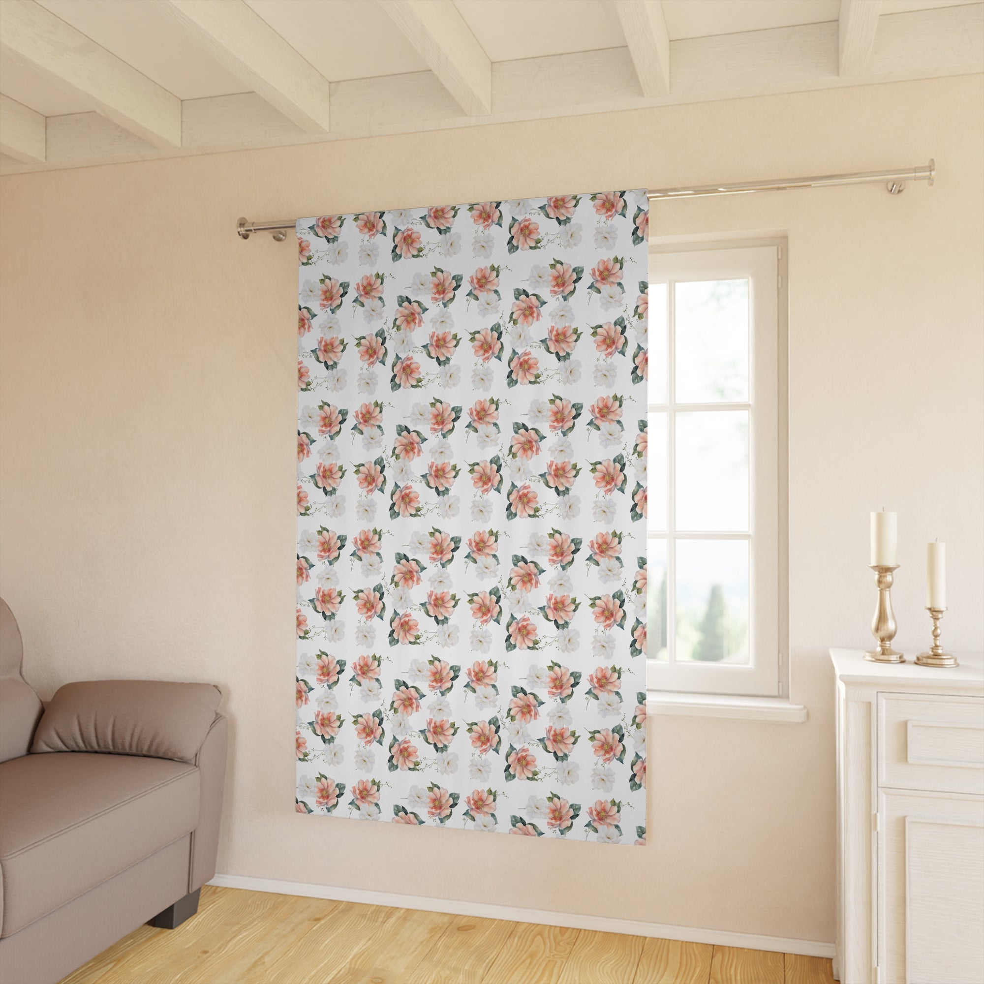 Floral Window Curtain