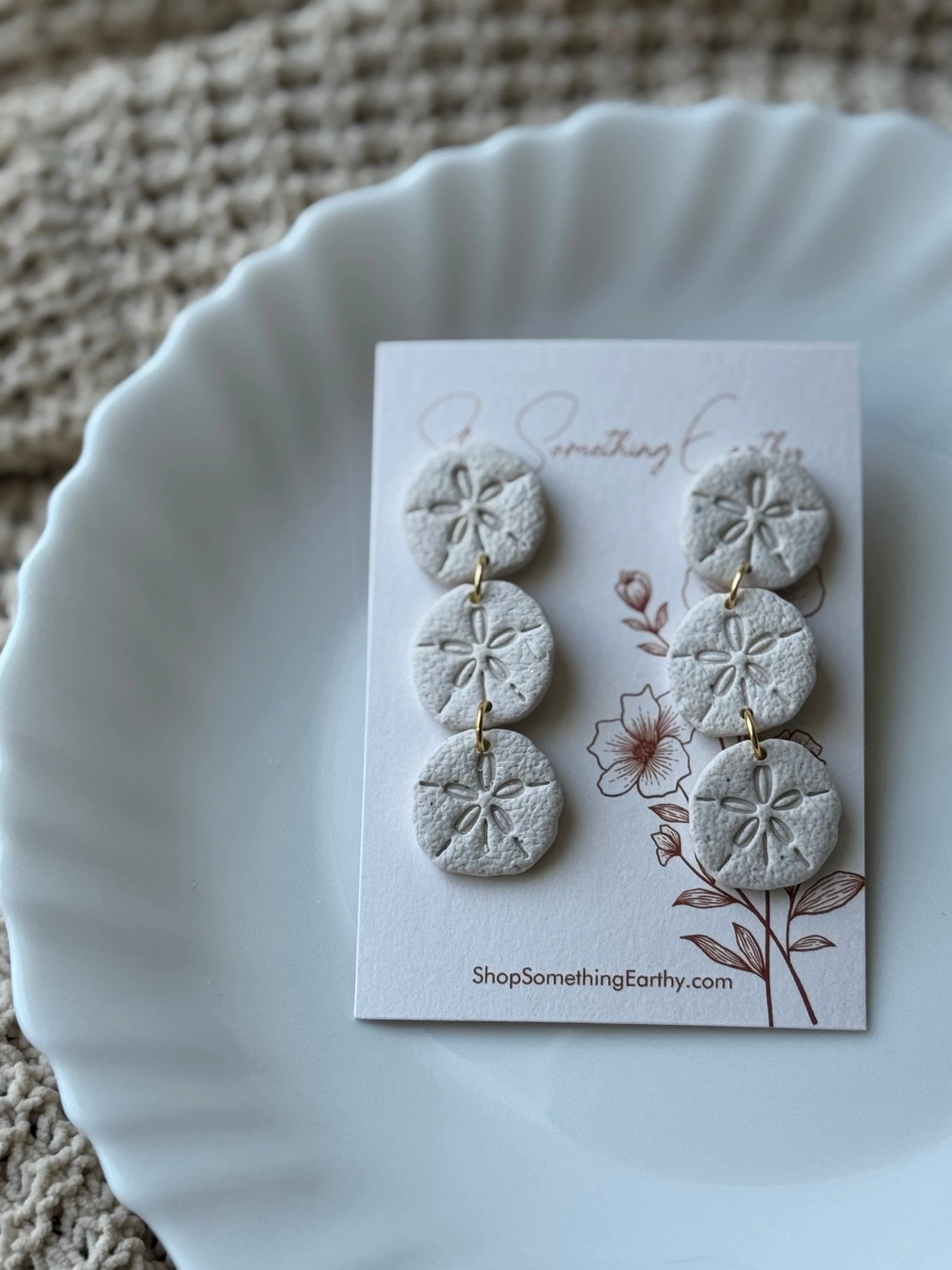 Sand Dollar Dangles by Shop Something Earthy